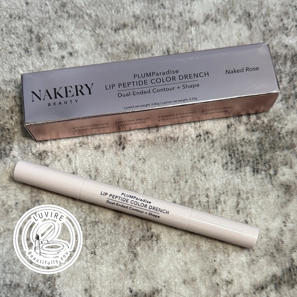 Nakery Beauty Other - Nakery Beauty Plumparadise Lip Peptide Color Drench - Naked Rose